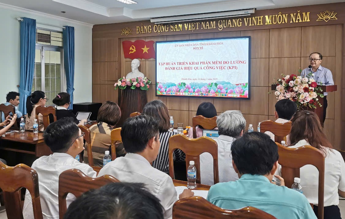 Sở Y tế Khánh Hòa tập huấn triển khai bộ công cụ KPI cho tất cả các đơn vị trực thuộc